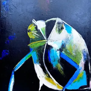 Cécile Jadin — en bleu